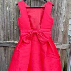 Kate Spade  Pink Sleeveless back Plunge A-line Dress